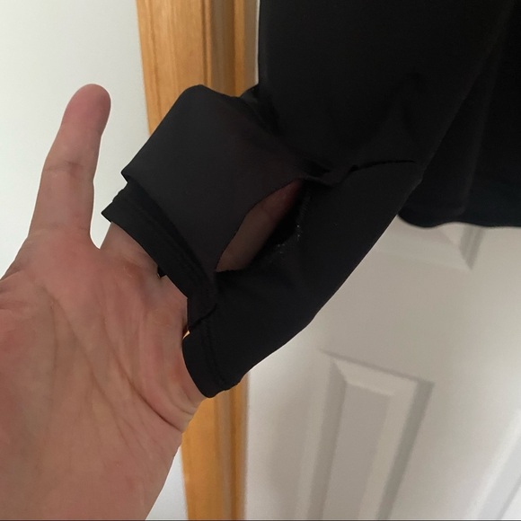 Athleta Exhilaration Black Long Sleeve Shirt Size XL - Picture 5 of 11